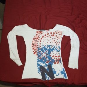 (3 FOR $20) Off the Shoulder white long sleve.